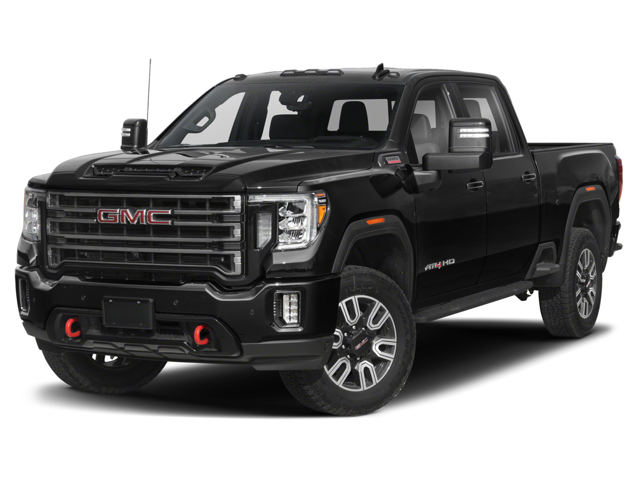 2023 GMC Sierra 2500 HD AT4 in Summit White — front three-quarter view