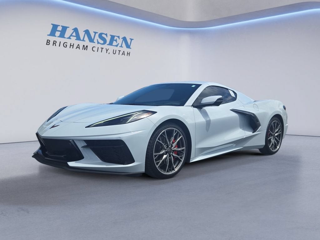 2024 Chevrolet Corvette Stingray 3LT in Ceramic Matrix Gray Metallic — front three-quarter view
