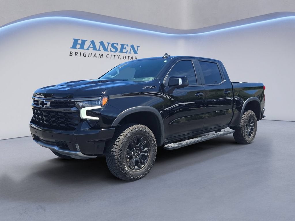 2025 Chevrolet Silverado 1500 ZR2 in Black — front three-quarter view