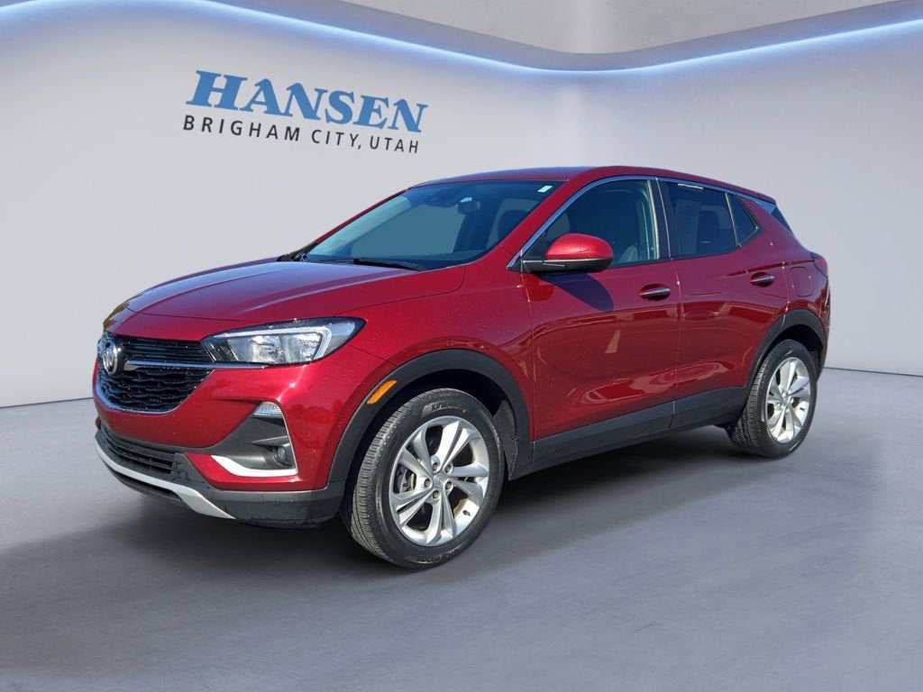 2023 Buick Encore GX Preferred in Cinnabar Metallic — front three-quarter view