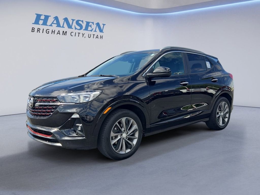 2023 Buick Encore GX Select in Ebony Twilight Metallic — front three-quarter view