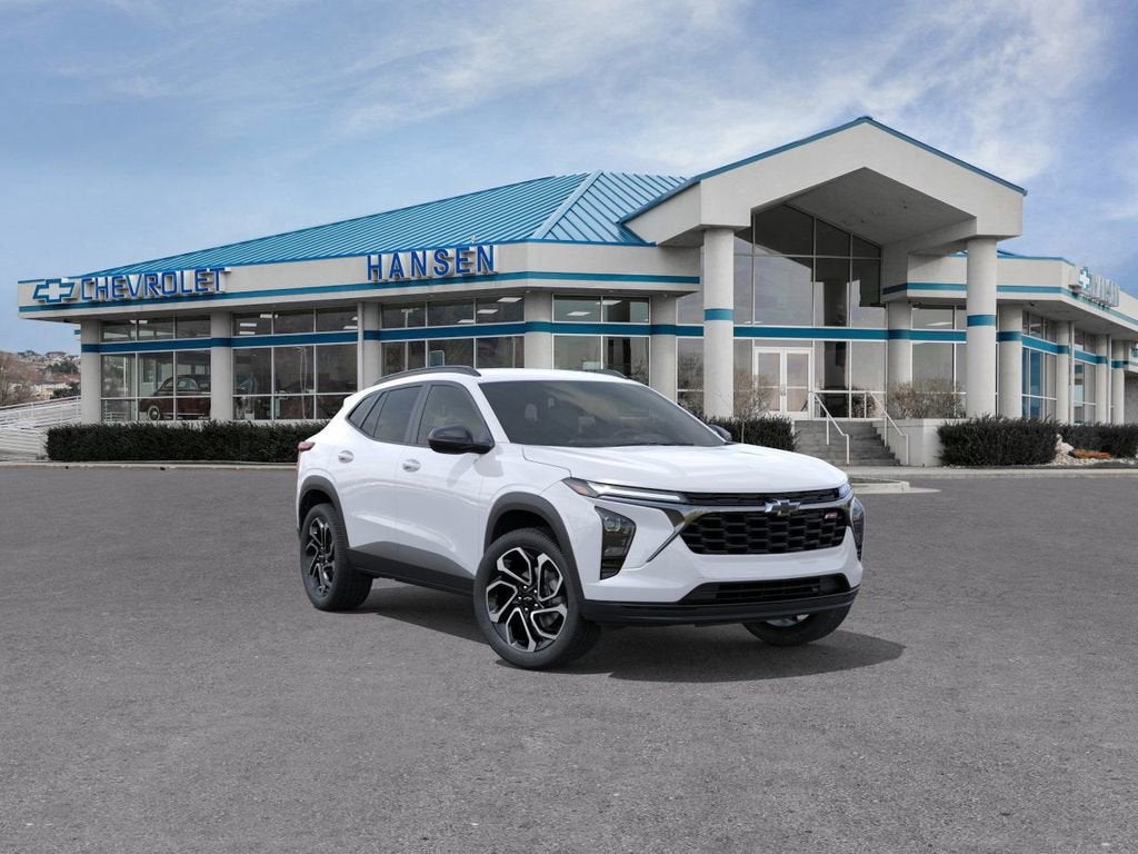 2026 Chevrolet Trax 2RS in Summit White — front three-quarter view